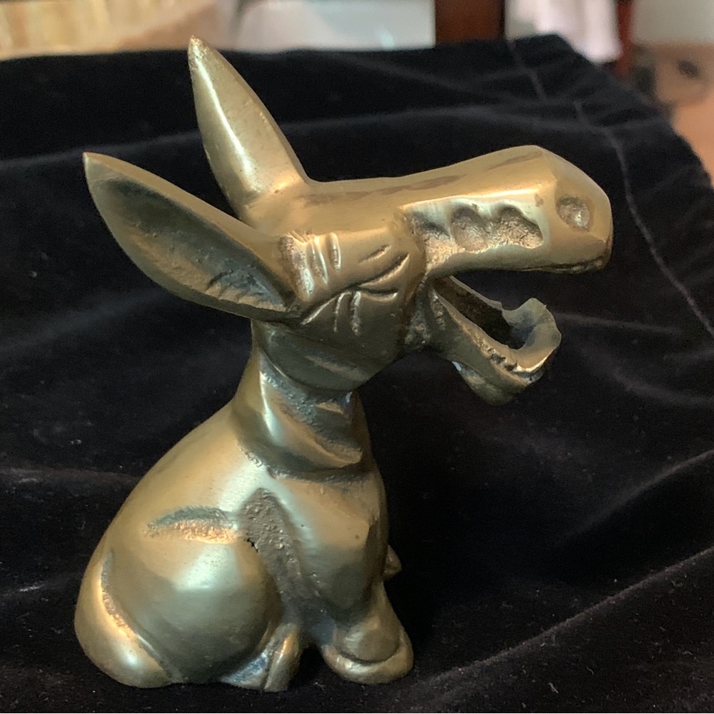 Brass Donkey Bottle Opener. Vintage